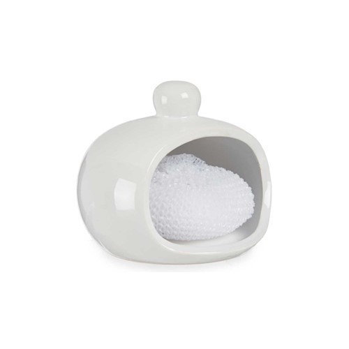 ESTROPAJERO VESSIA BLANCO CERAMICA C/ESTROPAJO